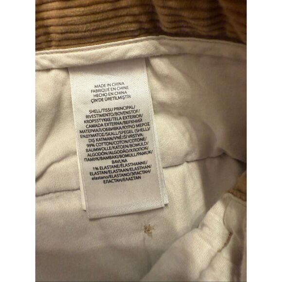 Polo Ralph Lauren Tan Straight Leg Cotton Blend Corduroy Pants Size 42/32 - Picture 7 of 7